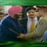 Sidhu with General Bajwa at Imran Khan oath taking ceremony